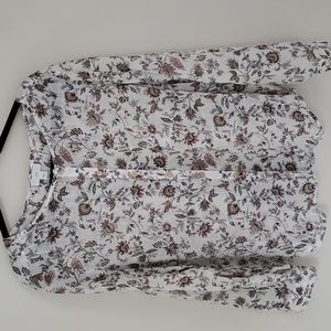 J. Jill voile cotton floral top